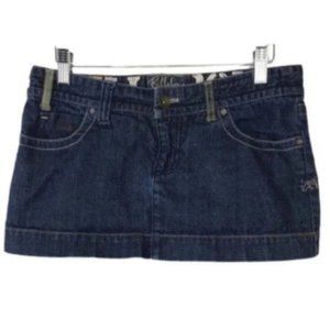 BILLABONG Blue Jean Mini Skirt Size 5 Billabong